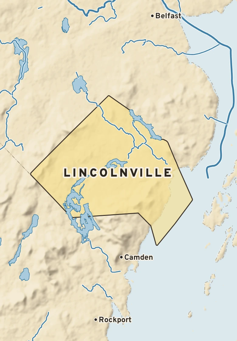 Atlas plate of Lincolnville, Maine.