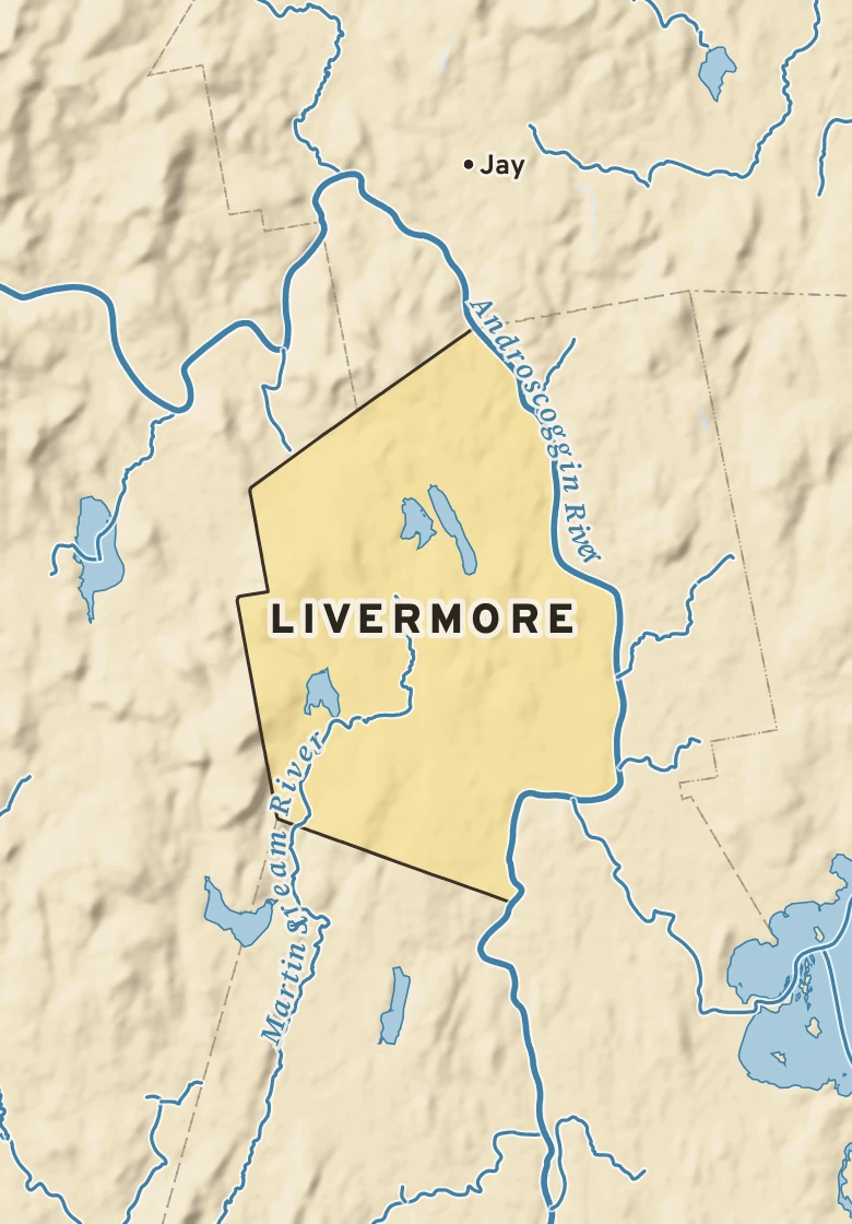 Atlas plate of Livermore, Maine.