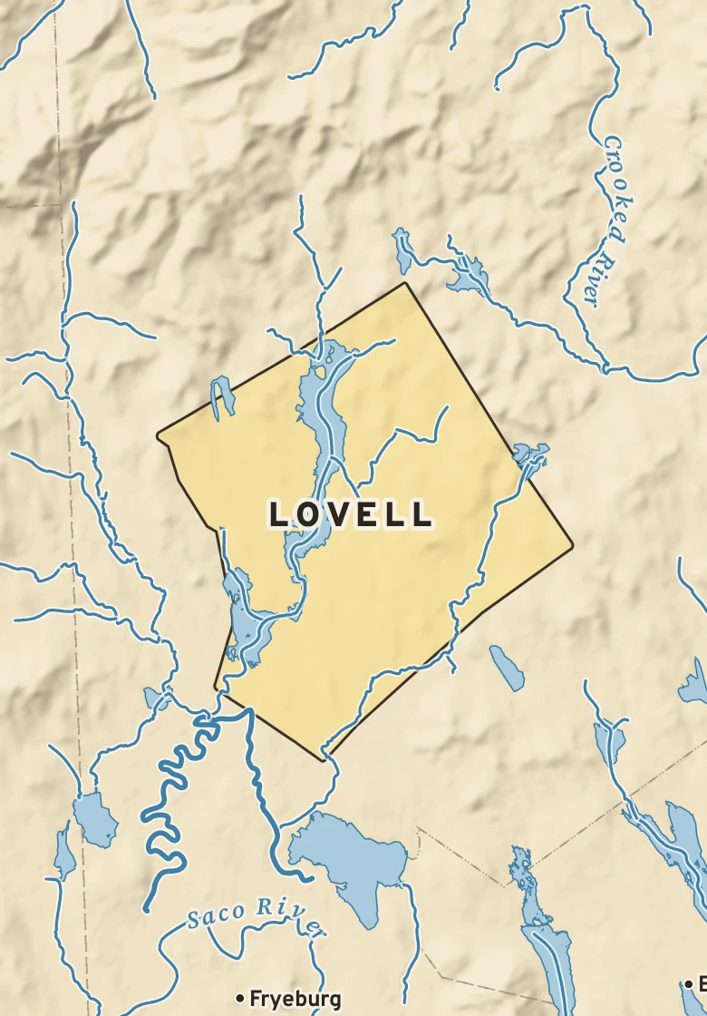 Atlas plate of Lovell, Maine.