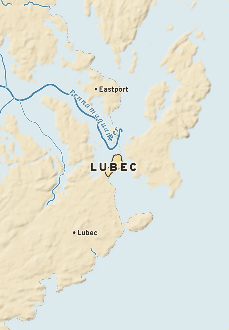 Atlas plate of Lubec, Maine.