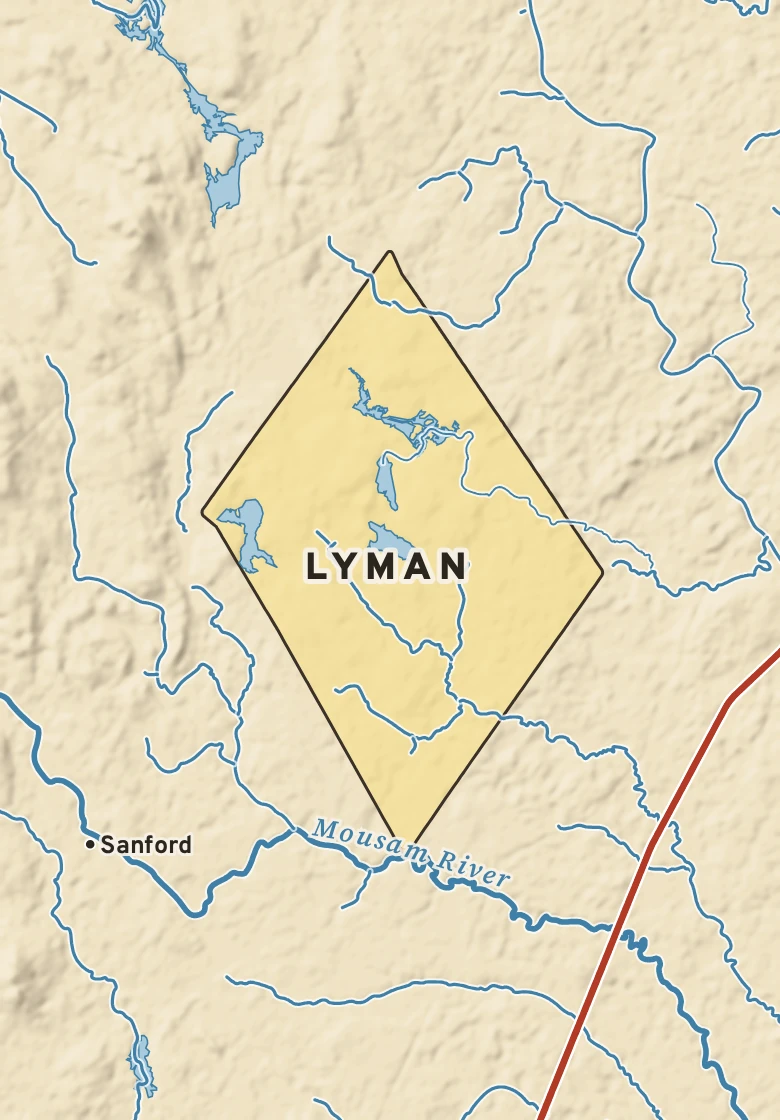 Atlas plate of Lyman, Maine.