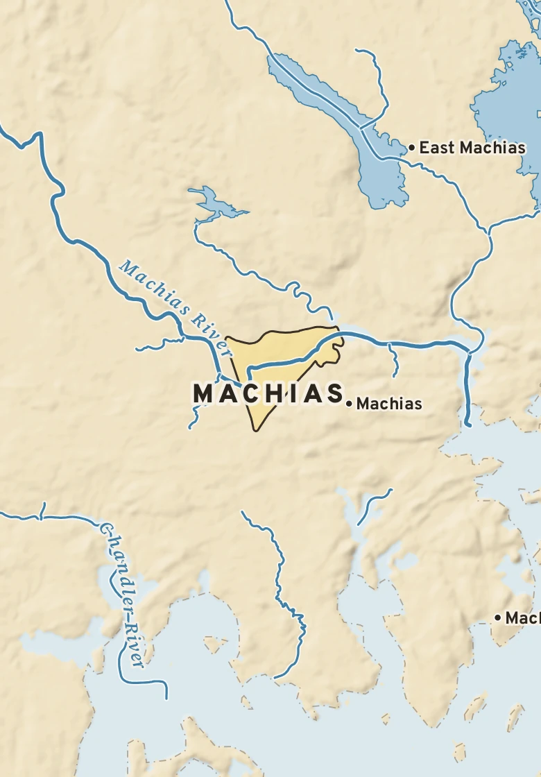 Atlas plate of Machias, Maine.