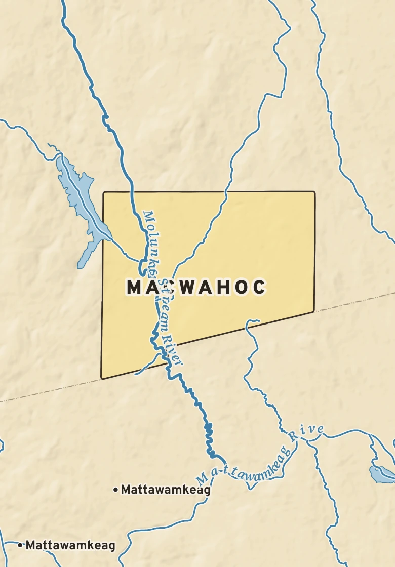 Atlas plate of Macwahoc, Maine.