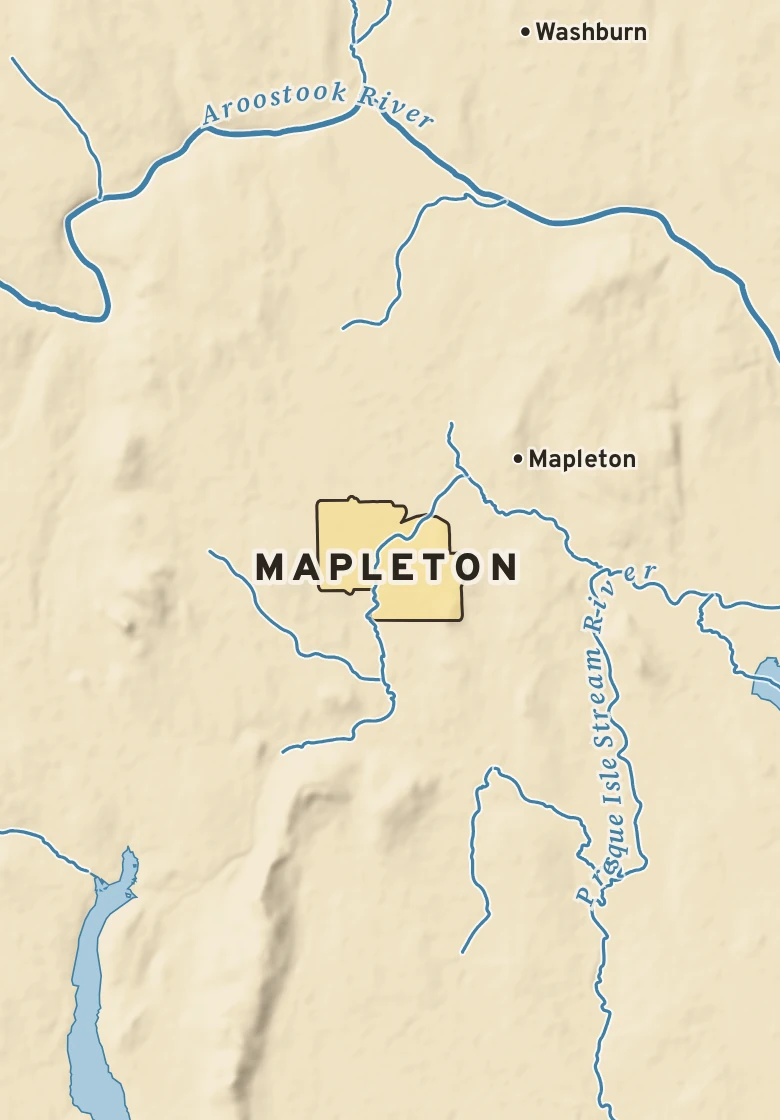 Atlas plate of Mapleton, Maine.