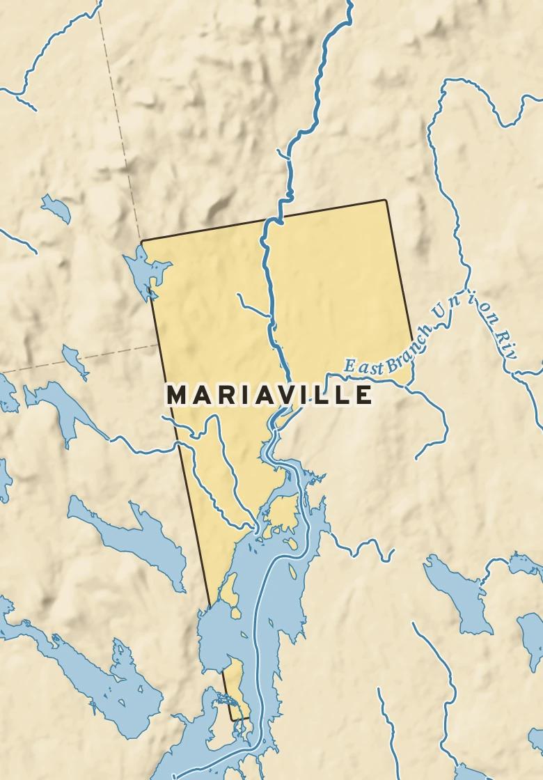 Atlas plate of Mariaville, Maine.