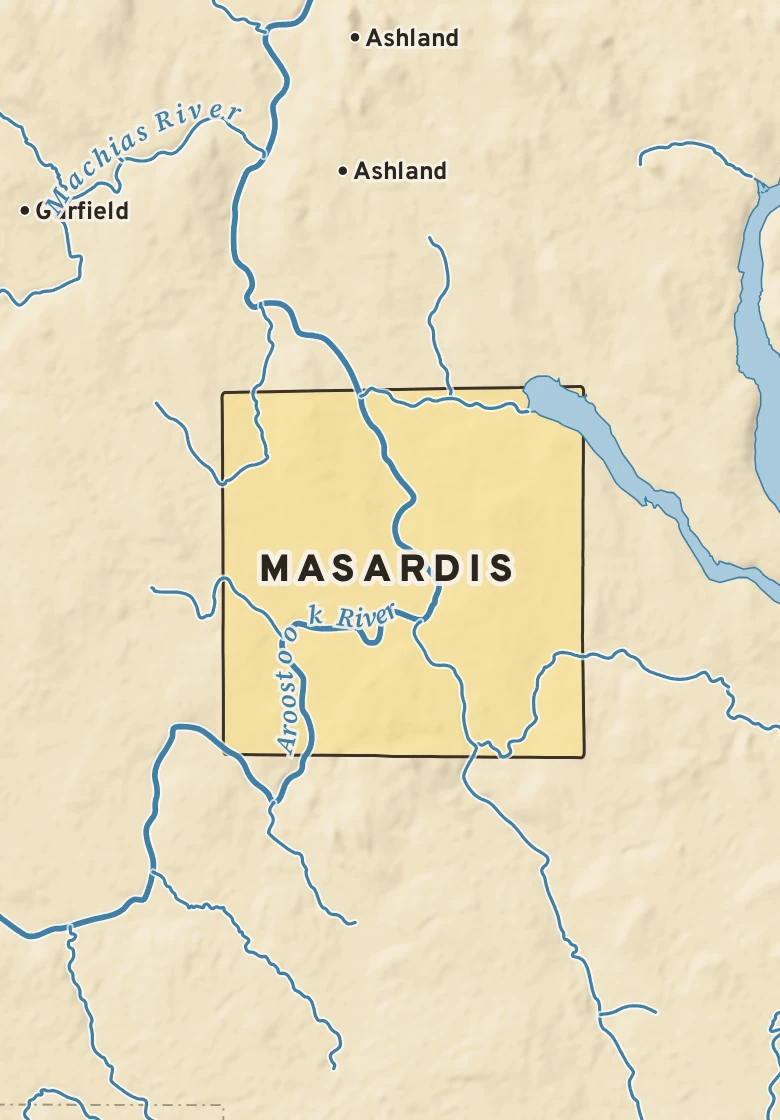 Atlas plate of Masardis, Maine.