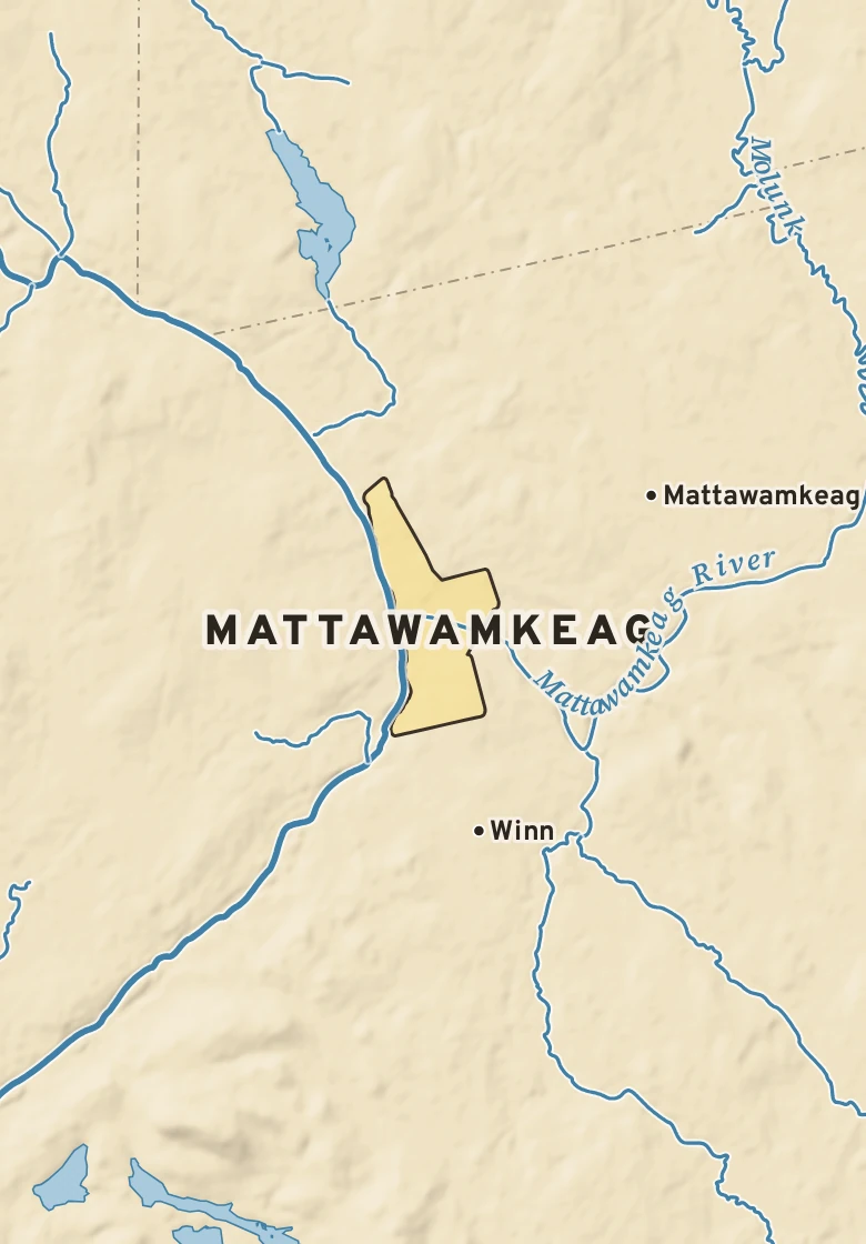 Atlas plate of Mattawamkeag, Maine.