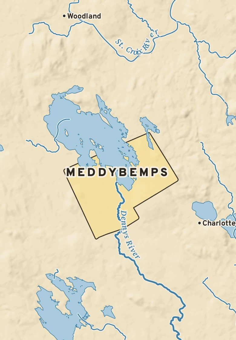 Atlas plate of Meddybemps, Maine.