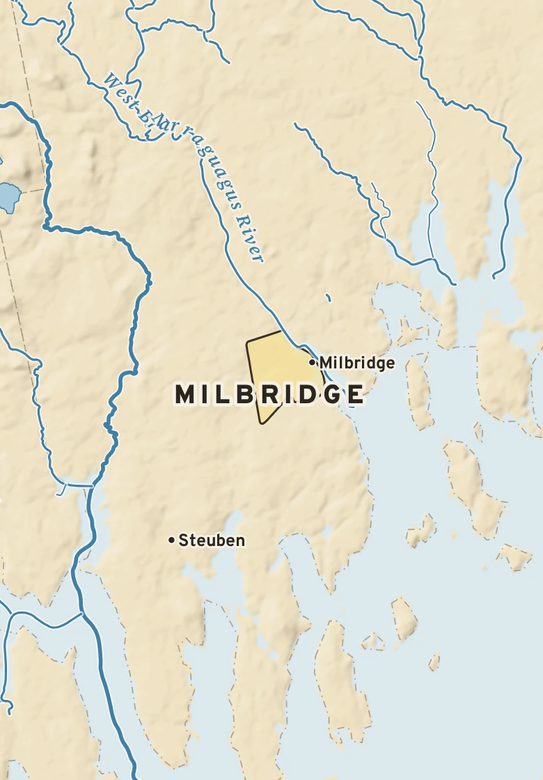 Atlas plate of Milbridge, Maine.