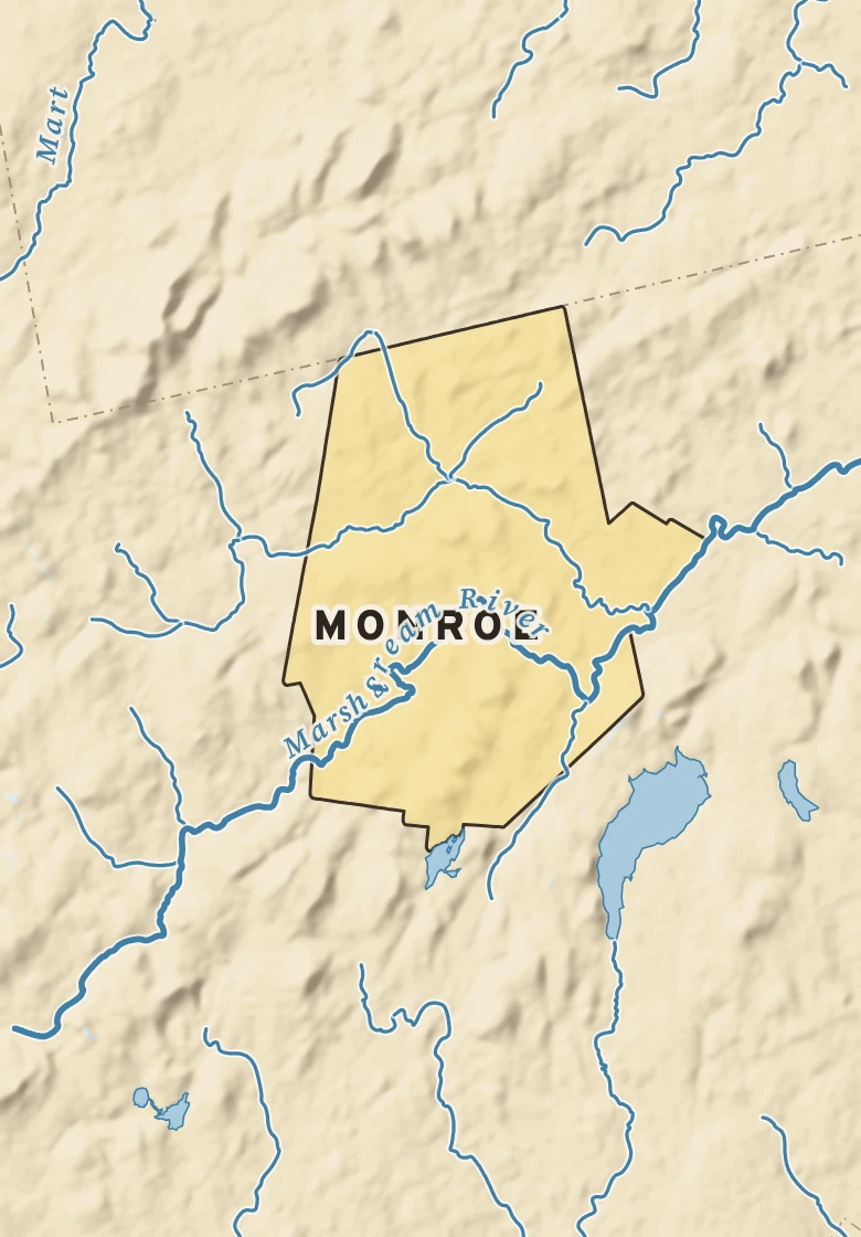 Atlas plate of Monroe, Maine.