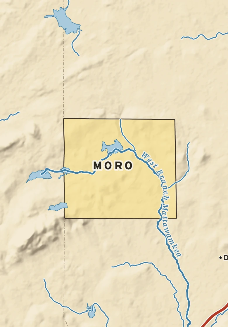 Atlas plate of Moro, Maine.