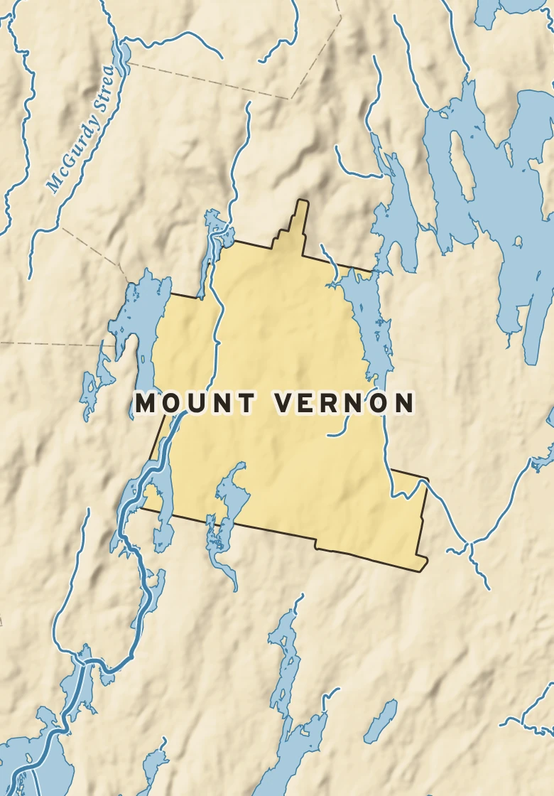 Atlas plate of Mount Vernon, Maine.