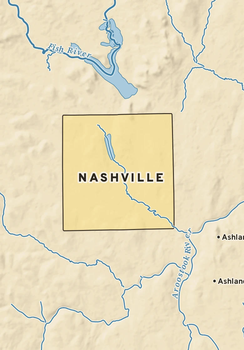 Atlas plate of Nashville, Maine.