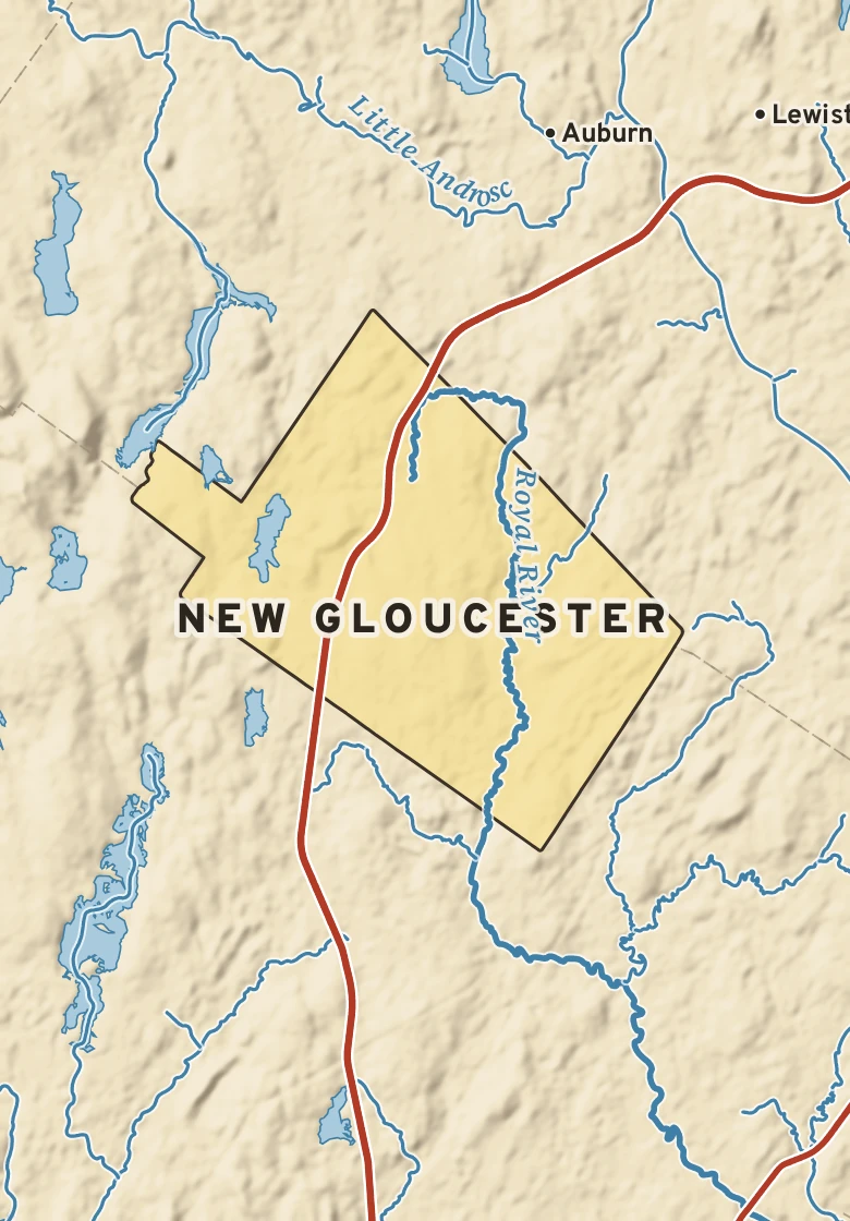 Atlas plate of New Gloucester, Maine.