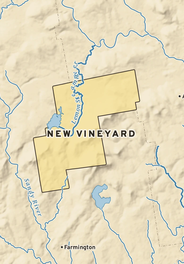 Atlas plate of New Vineyard, Maine.