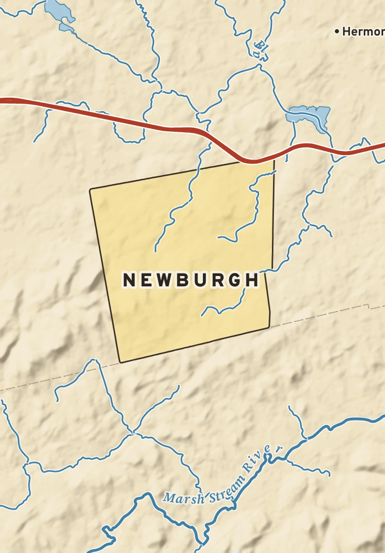 Atlas plate of Newburgh, Maine.