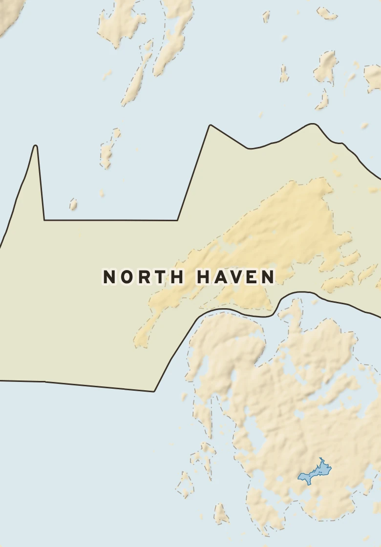 Atlas plate of North Haven, Maine.