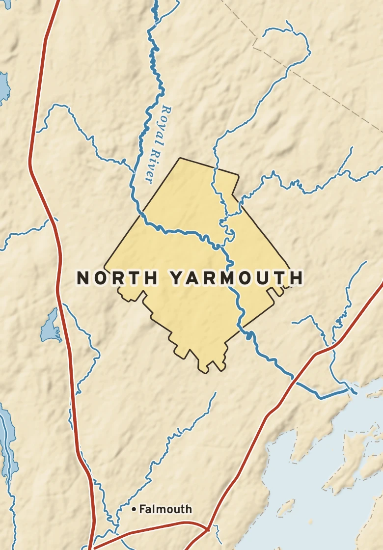 Atlas plate of North Yarmouth, Maine.