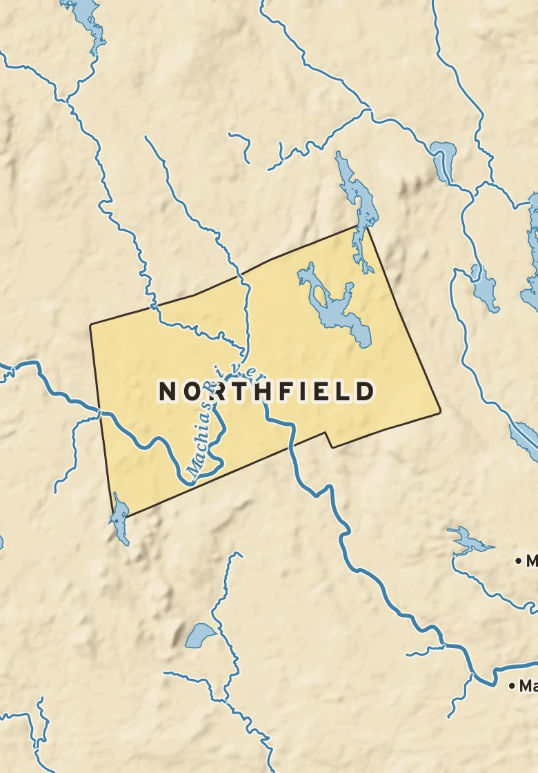 Atlas plate of Northfield, Maine.