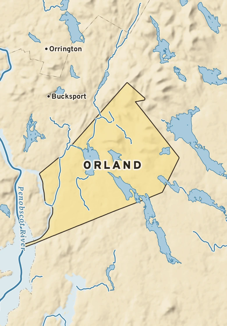Atlas plate of Orland, Maine.
