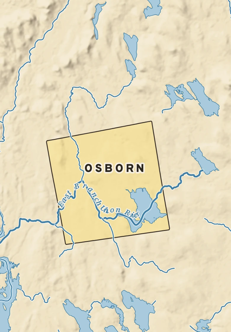 Atlas plate of Osborn, Maine.