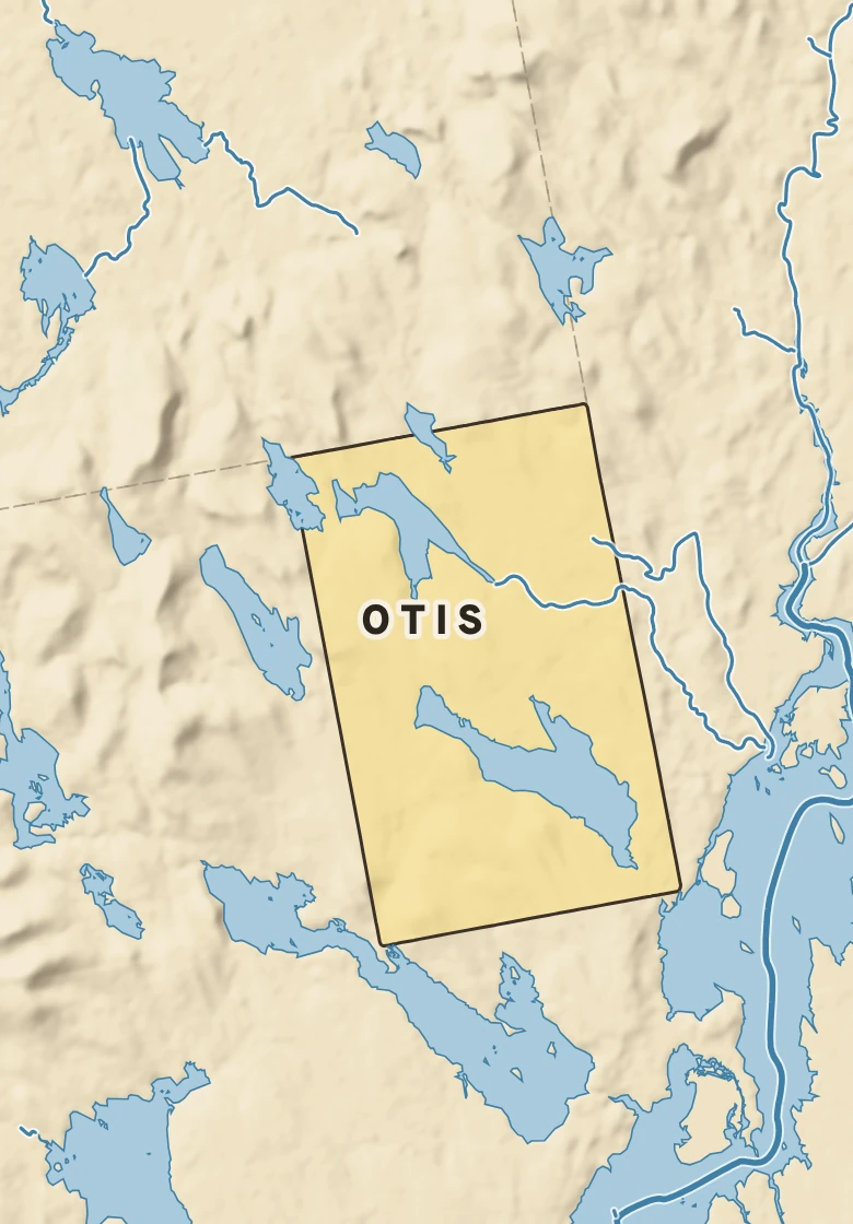 Atlas plate of Otis, Maine.