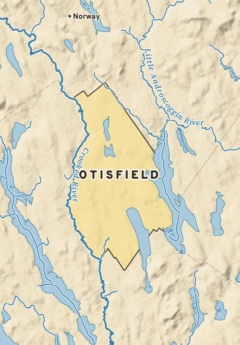 Atlas plate of Otisfield, Maine.