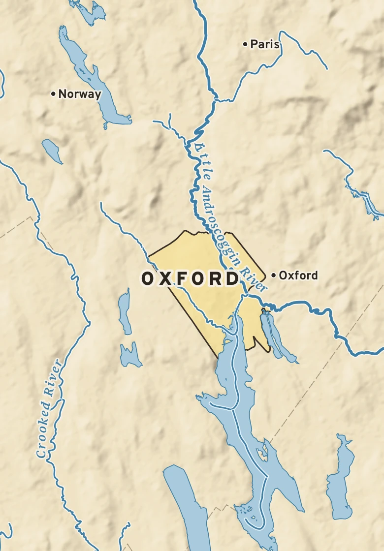 Atlas plate of Oxford, Maine.