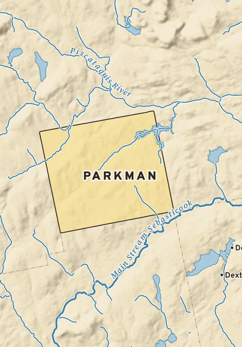 Atlas plate of Parkman, Maine.
