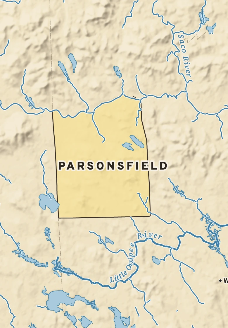 Atlas plate of Parsonsfield, Maine.