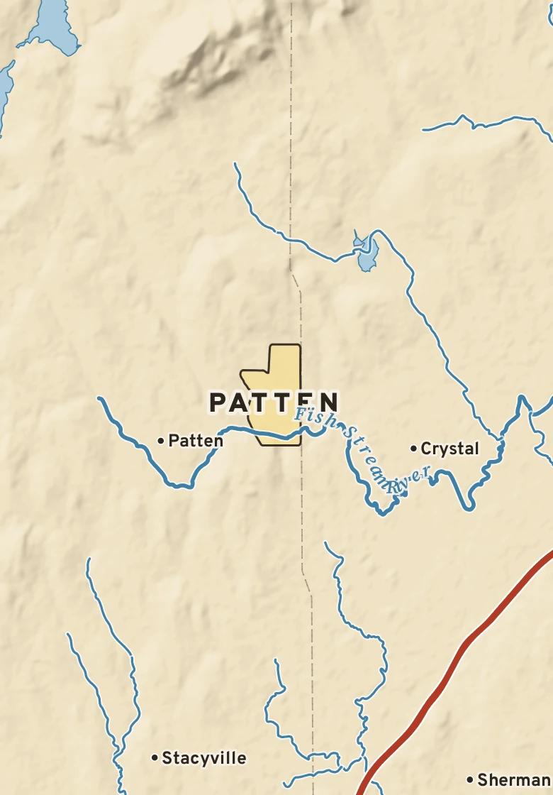 Atlas plate of Patten, Maine.