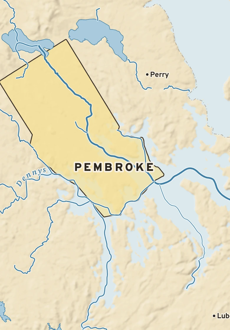 Atlas plate of Pembroke, Maine.