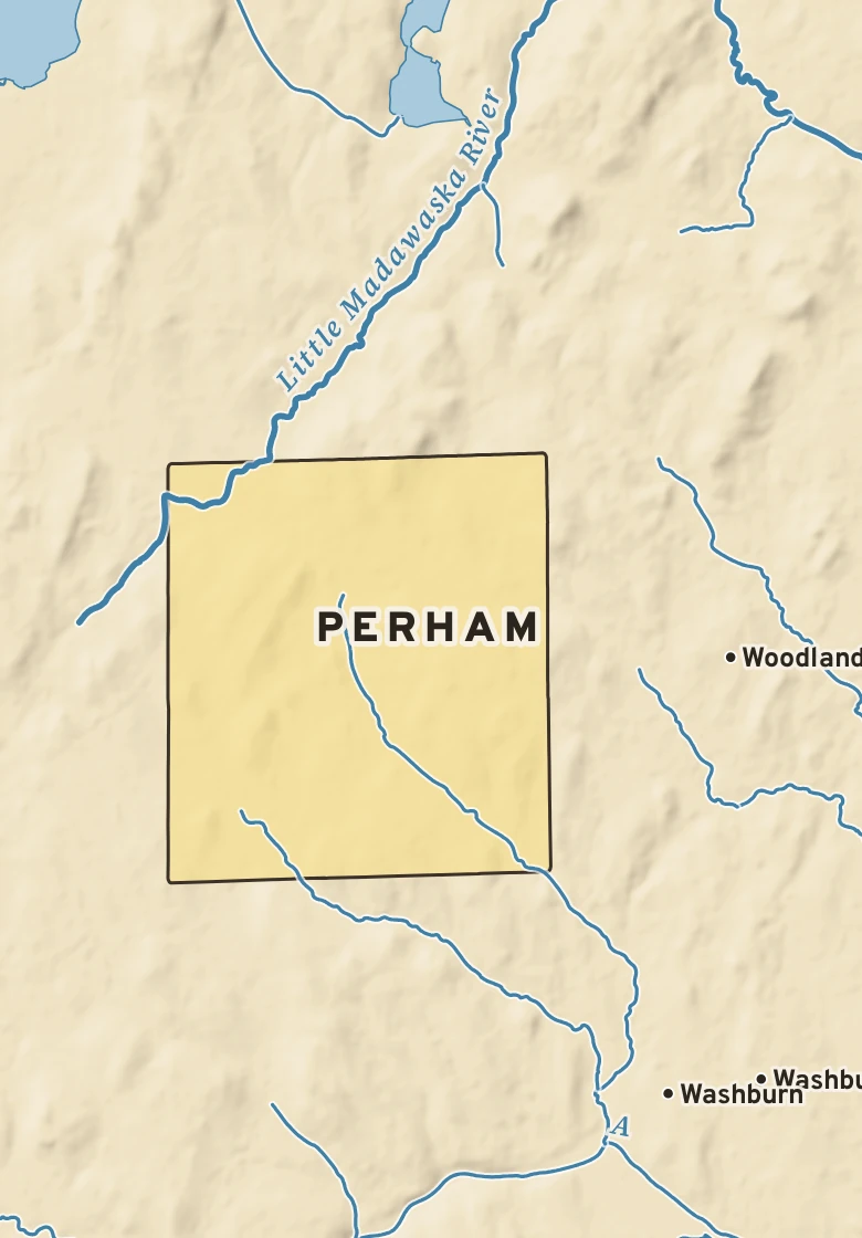 Atlas plate of Perham, Maine.