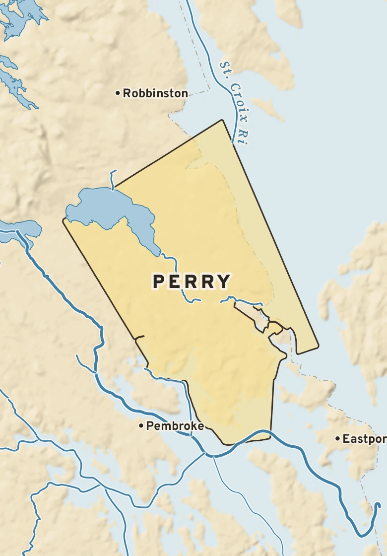 Atlas plate of Perry, Maine.