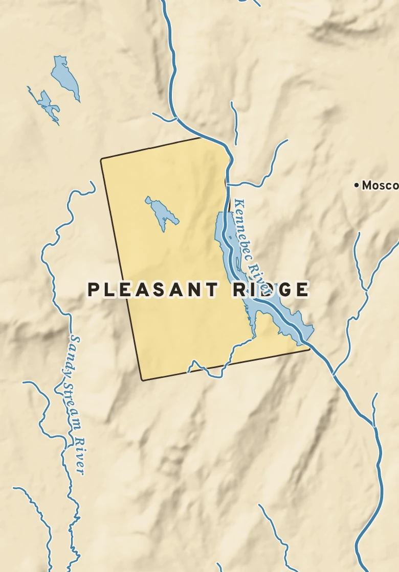 Atlas plate of Pleasant Ridge, Maine.