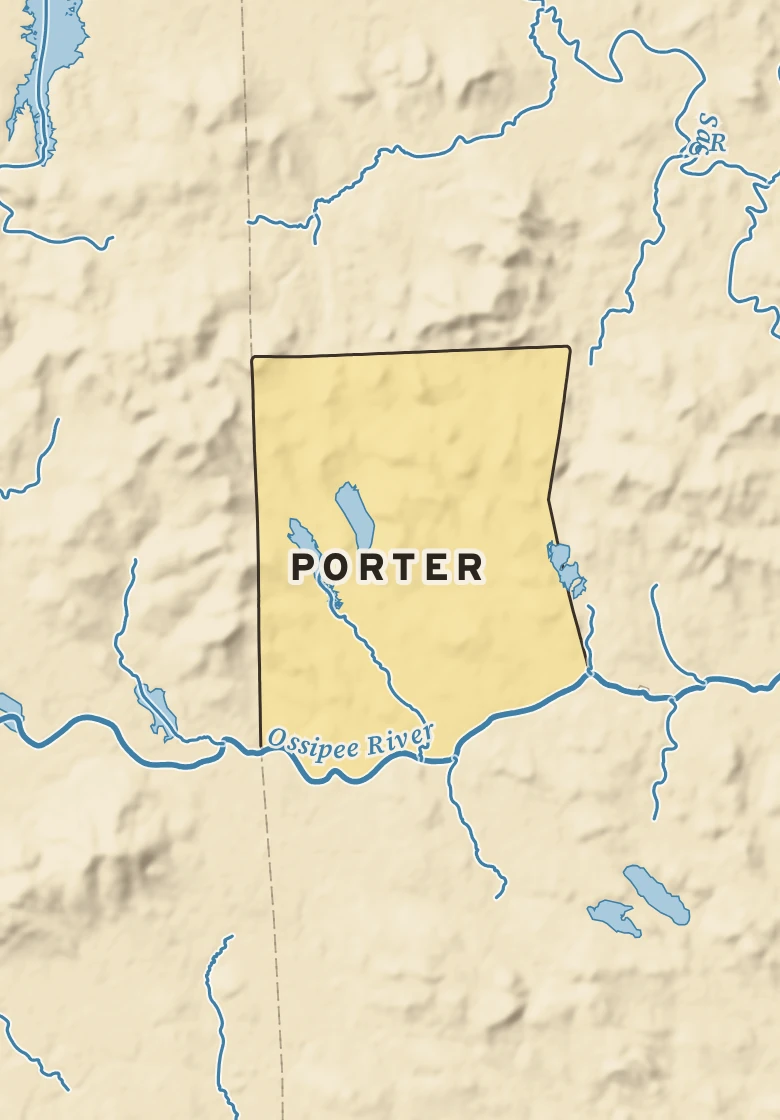 Atlas plate of Porter, Maine.