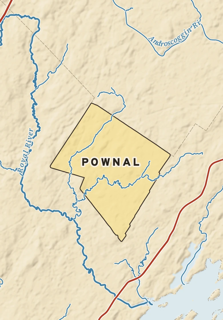 Atlas plate of Pownal, Maine.