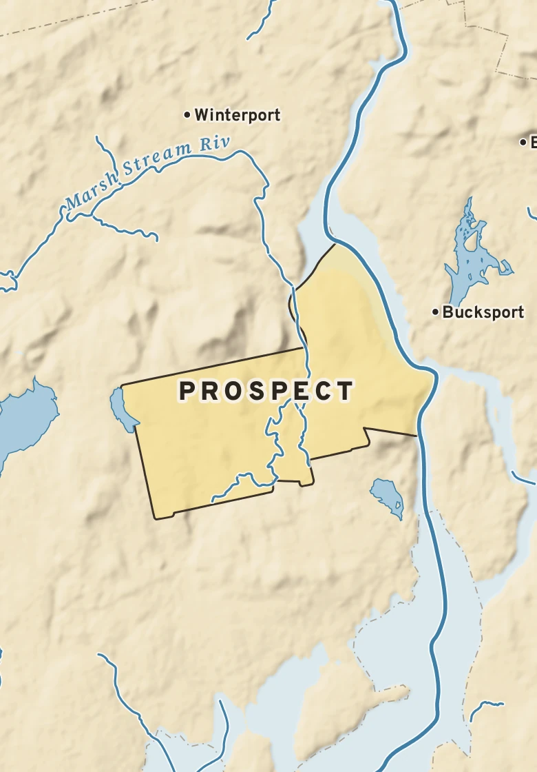 Atlas plate of Prospect, Maine.
