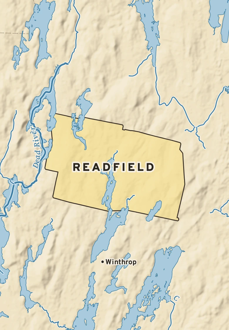 Atlas plate of Readfield, Maine.