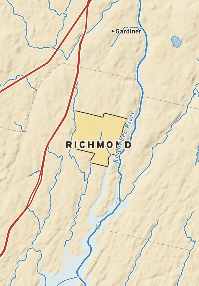 Atlas plate of Richmond, Maine.
