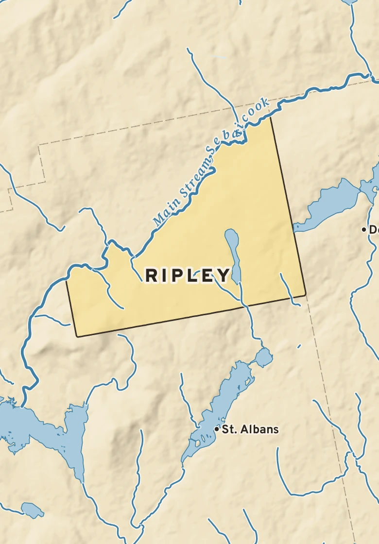 Atlas plate of Ripley, Maine.