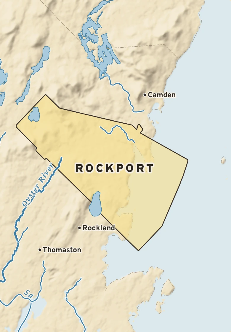 Atlas plate of Rockport, Maine.