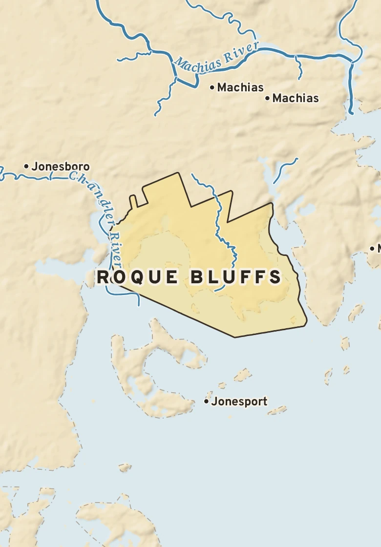 Atlas plate of Roque Bluffs, Maine.