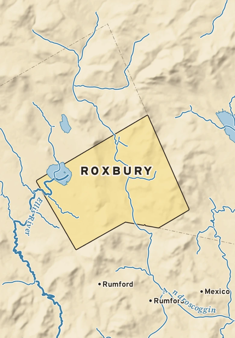 Atlas plate of Roxbury, Maine.
