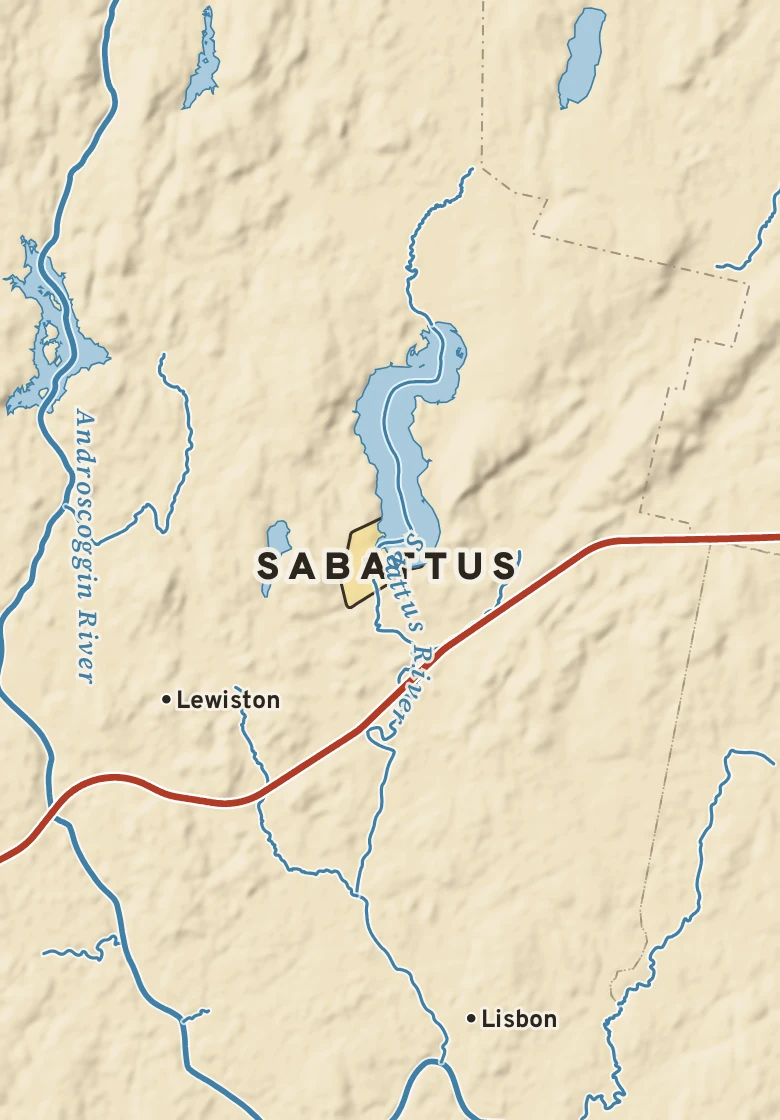 Atlas plate of Sabattus, Maine.