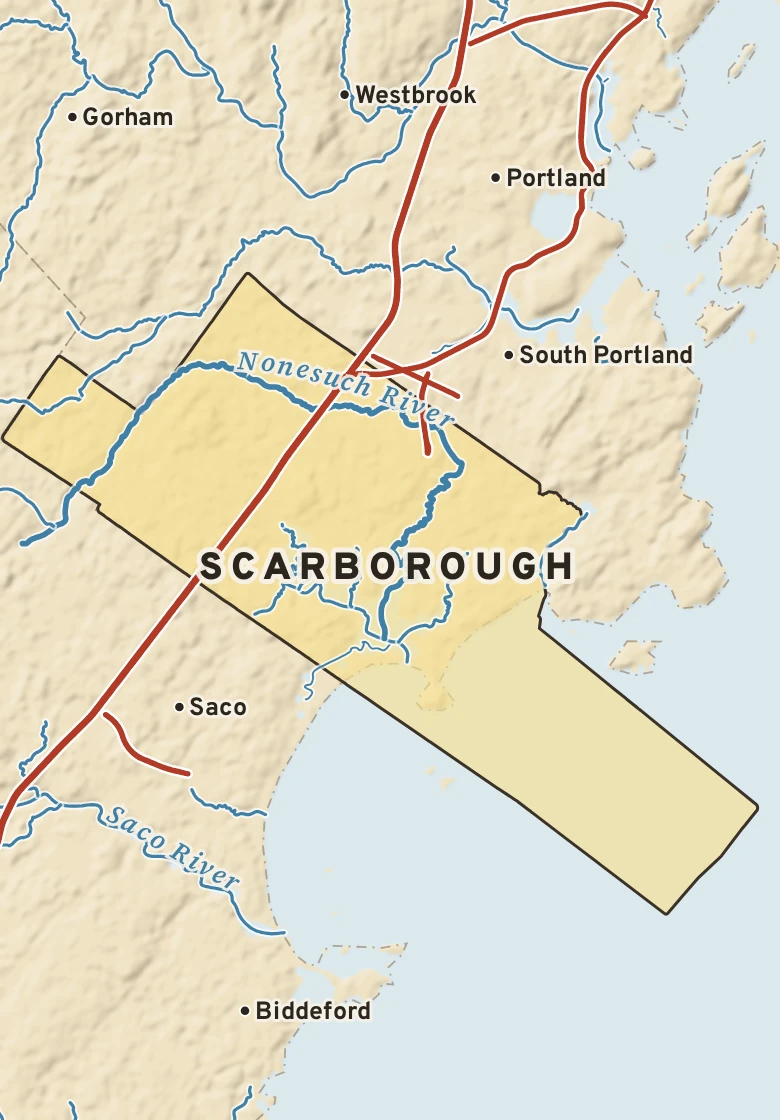 Atlas plate of Scarborough, Maine.