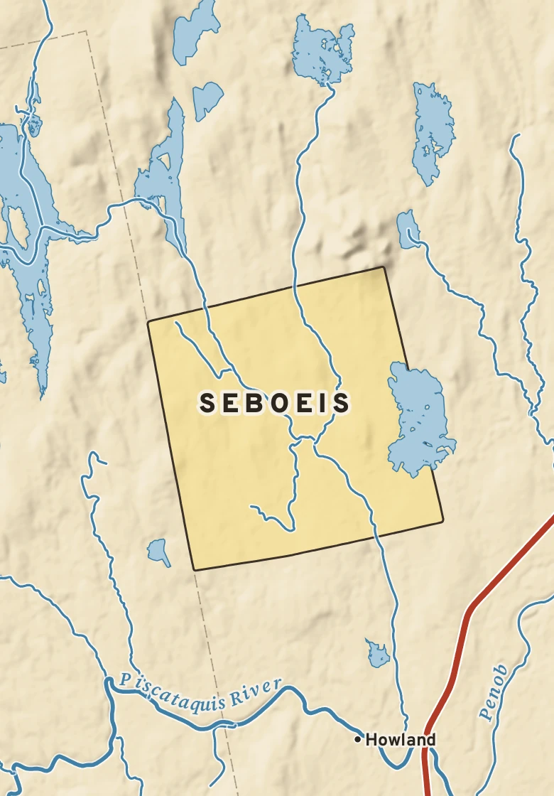 Atlas plate of Seboeis, Maine.