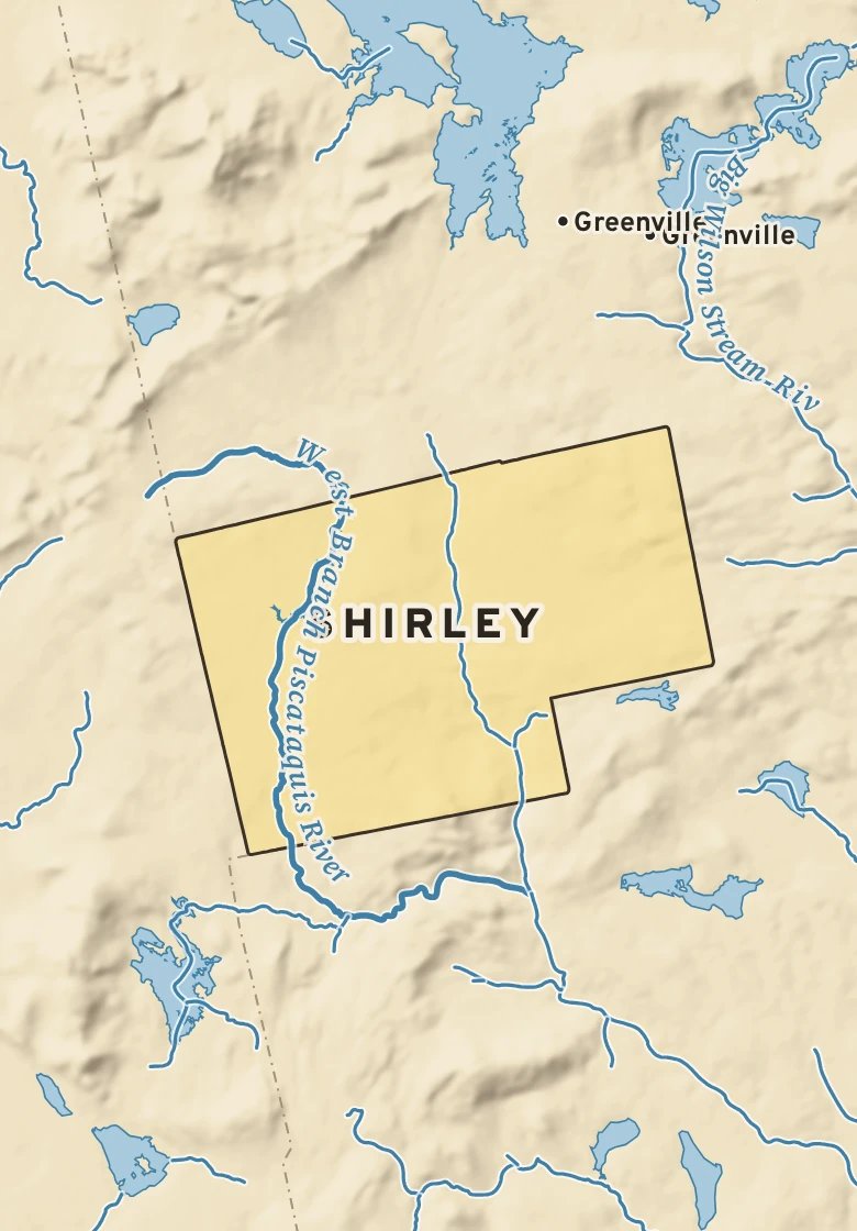 Atlas plate of Shirley, Maine.