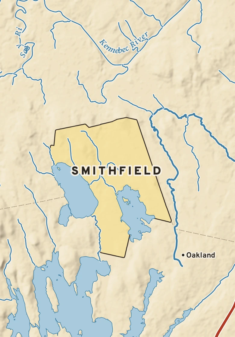 Atlas plate of Smithfield, Maine.