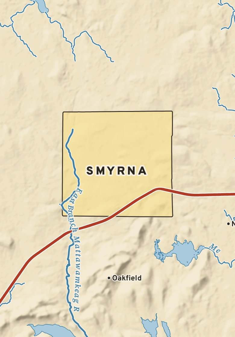 Atlas plate of Smyrna, Maine.